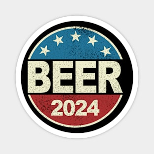 Vote Beer 2024 I Funny Alcohol Anti Politics Magnet